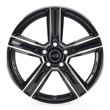 DBV Vegas KG dark schwarz glänzend, front poliert