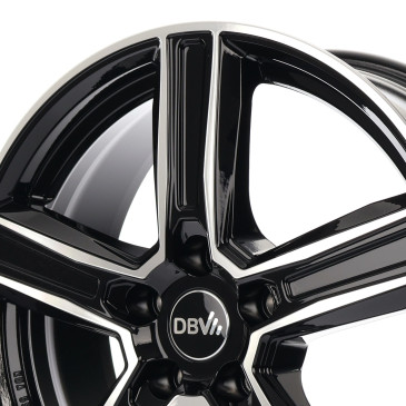 DBV Vegas KG dark schwarz glänzend, front poliert