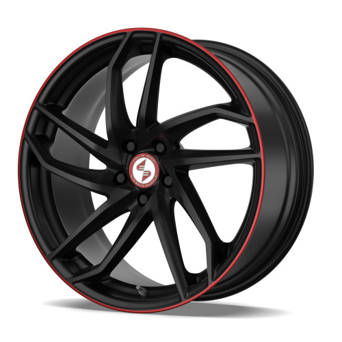 etabeta HERON Black matt red lip