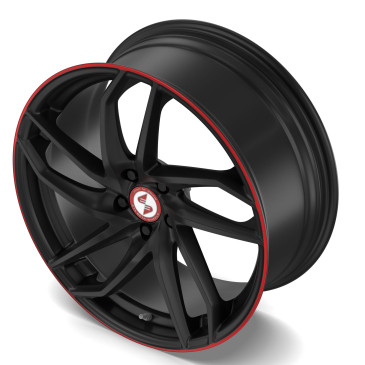 etabeta HERON Black matt red lip