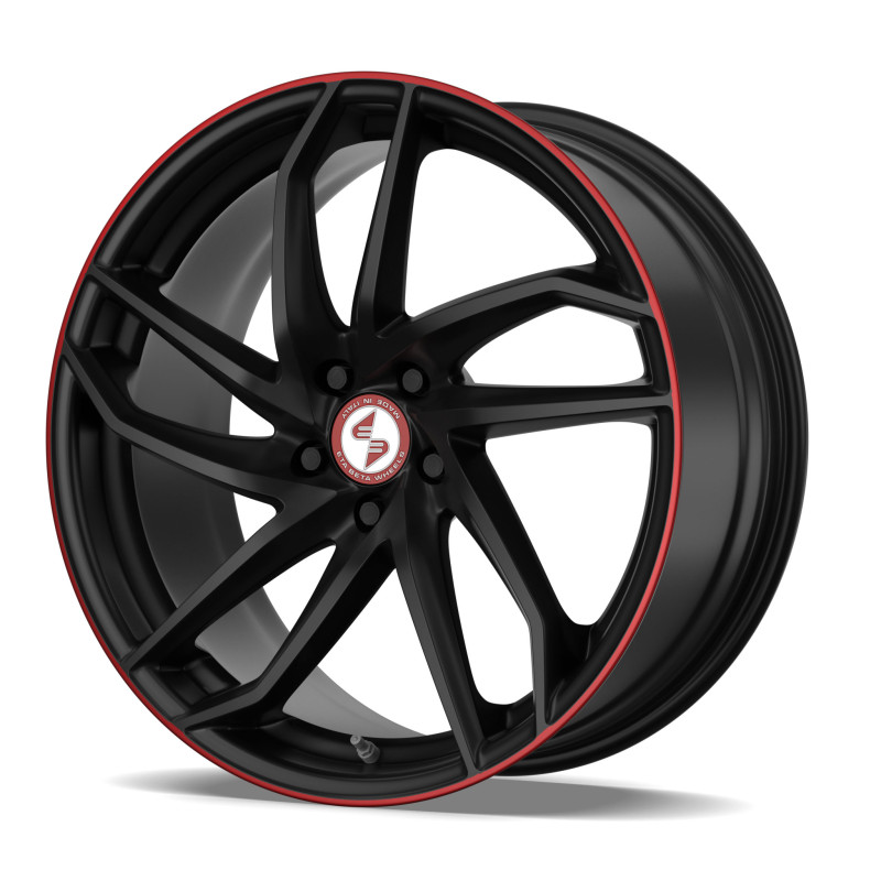 etabeta HERON Black matt red lip