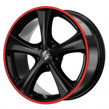 etabeta TETTSUT Black shiny red lip