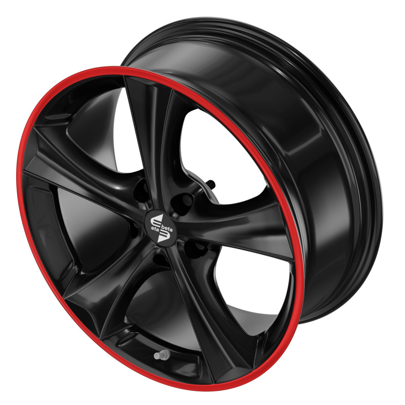 etabeta TETTSUT Black shiny red lip