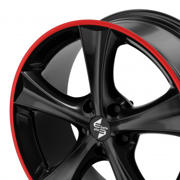 etabeta TETTSUT Black shiny red lip