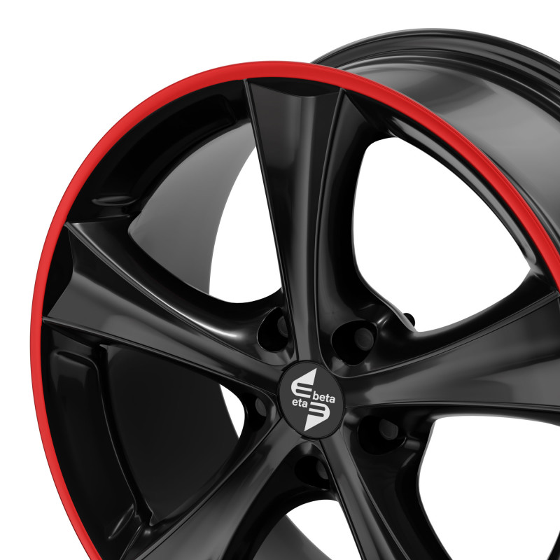 etabeta TETTSUT Black shiny red lip