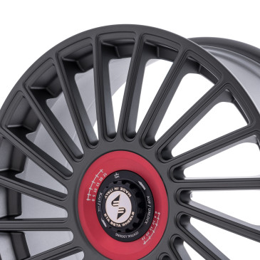 etabeta VENTI-R ZV Anthracite matt rot-schwarz