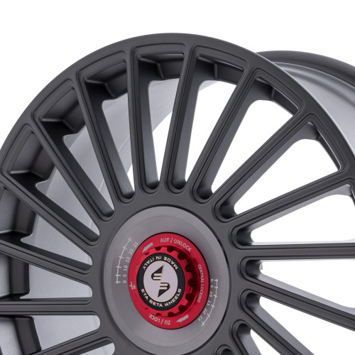 etabeta VENTI-R ZV Anthracite matt silber-rot