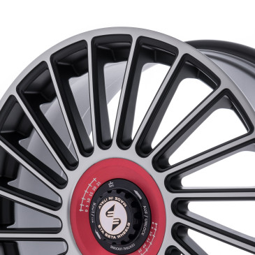 etabeta VENTI-R ZV Black matt full pol. rot-schwarz