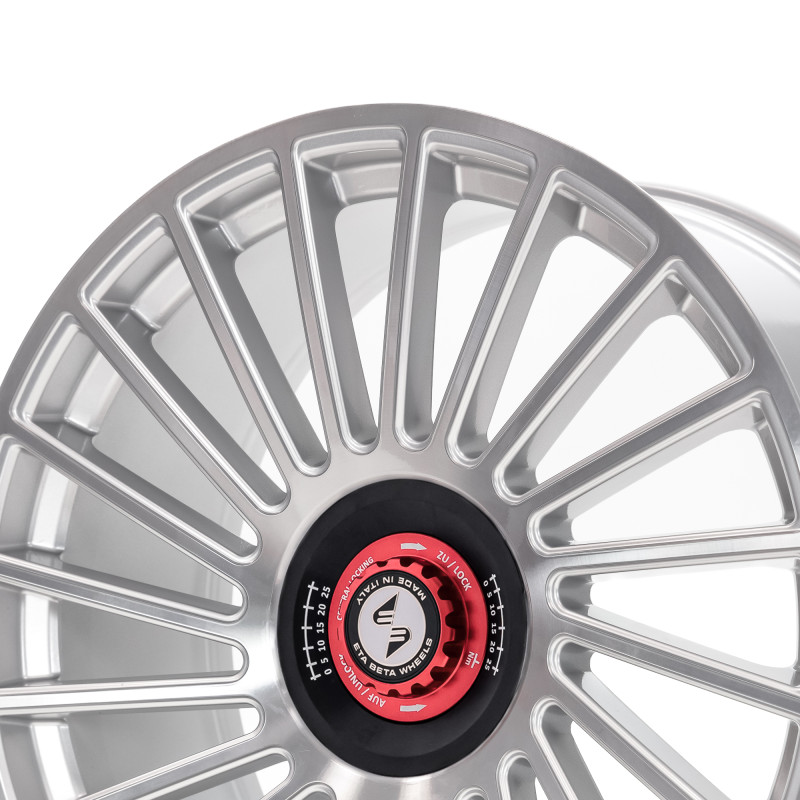 etabeta VENTI-R ZV silber shiny poliert schwarz-rot