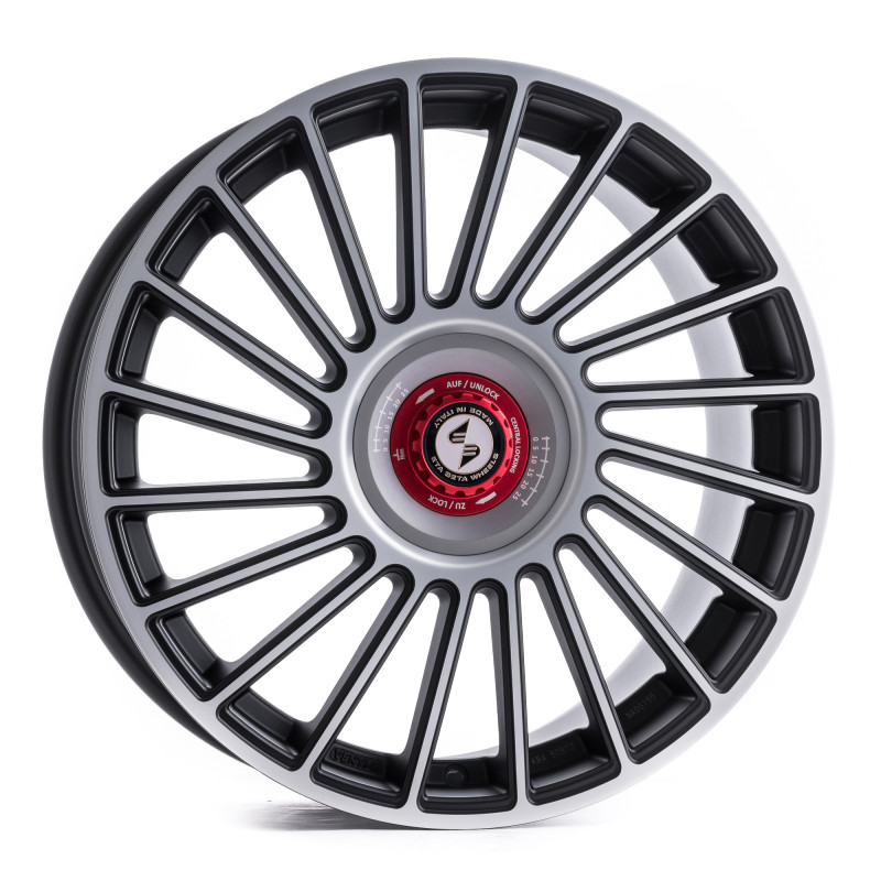 etabeta VENTI-R ZV Black matt full pol. silber-rot