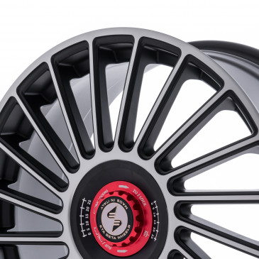 etabeta VENTI-R ZV Black matt full pol. schwarz-rot