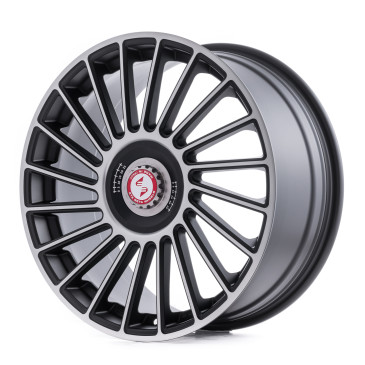 etabeta VENTI-R ZV Black matt full pol. schwarz-silber