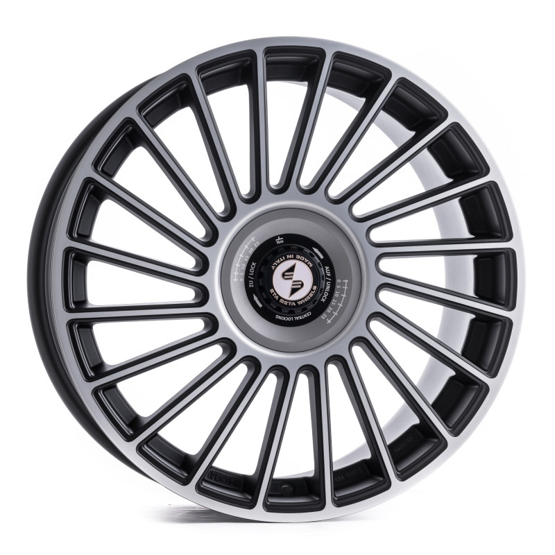etabeta VENTI-R ZV Black matt full pol. silber-schwarz