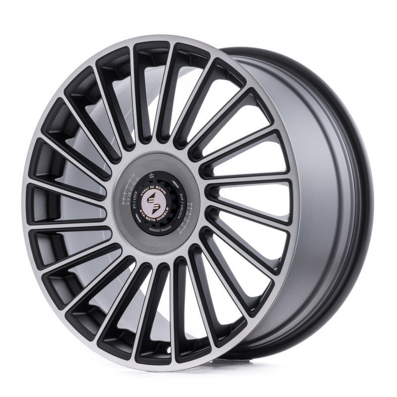 etabeta VENTI-R ZV Black matt full pol. silber-schwarz