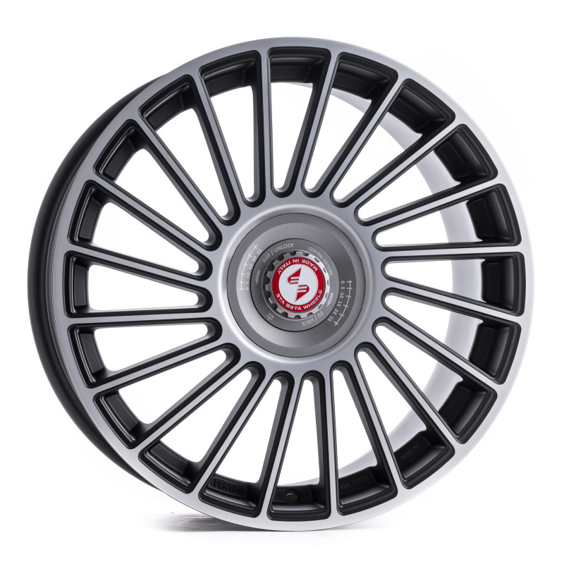 etabeta VENTI-R ZV Black matt full pol. silber-silber