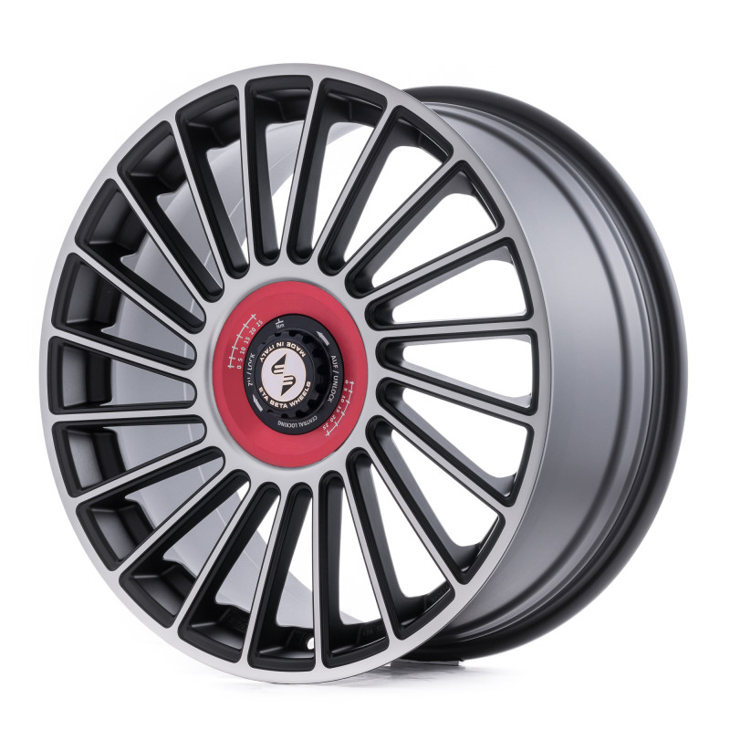 etabeta VENTI-R ZV Black matt full pol. rot-schwarz