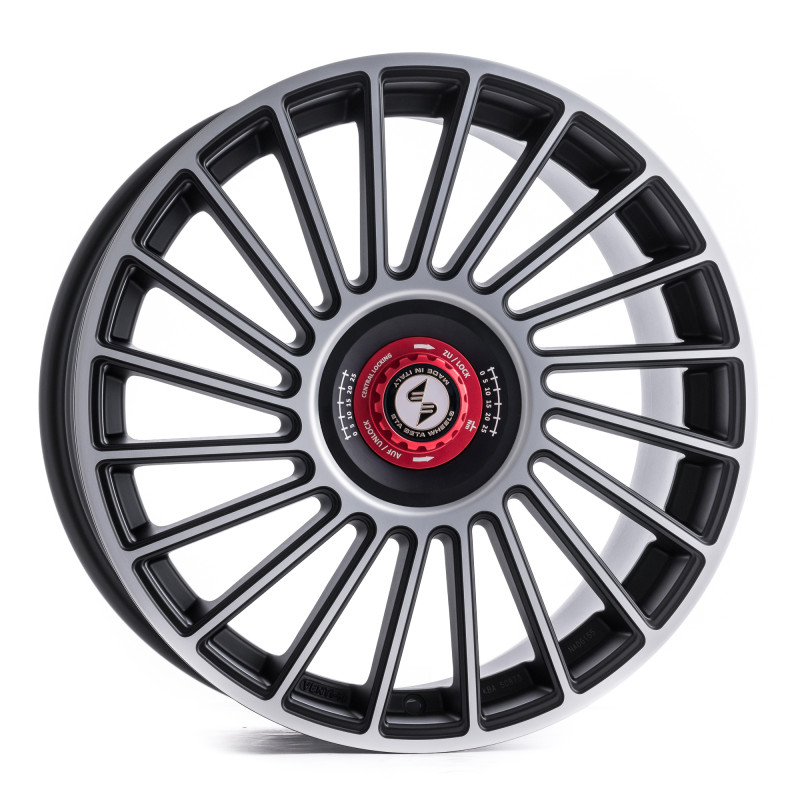 etabeta VENTI-R ZV Black matt full pol. schwarz-rot