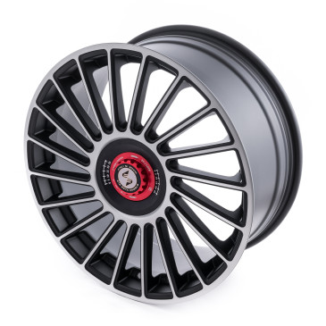 etabeta VENTI-R ZV Black matt full pol. schwarz-rot