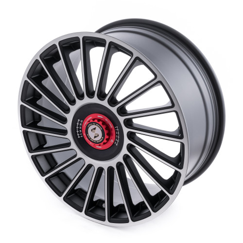 etabeta VENTI-R ZV Black matt full pol. schwarz-rot