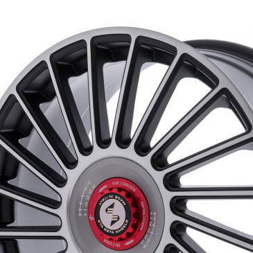 etabeta VENTI-R ZV Black matt full pol. silber-rot