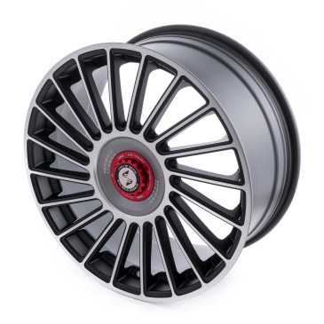 etabeta VENTI-R ZV Black matt full pol. silber-rot