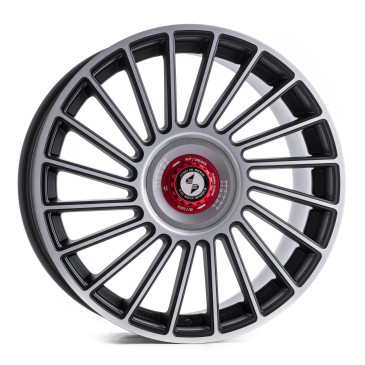 etabeta VENTI-R ZV Black matt full pol. silber-rot