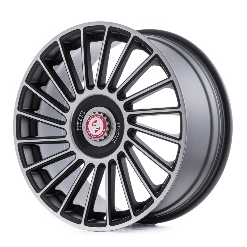 etabeta VENTI-R ZV Black matt full pol. schwarz-silber