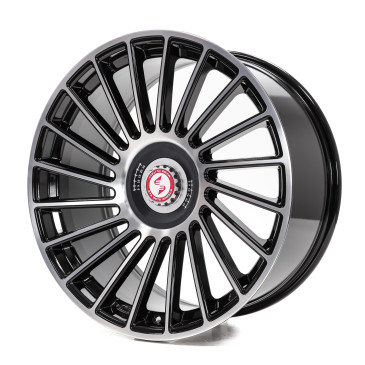 etabeta VENTI-R ZV Black shiny polish schwarz-silber