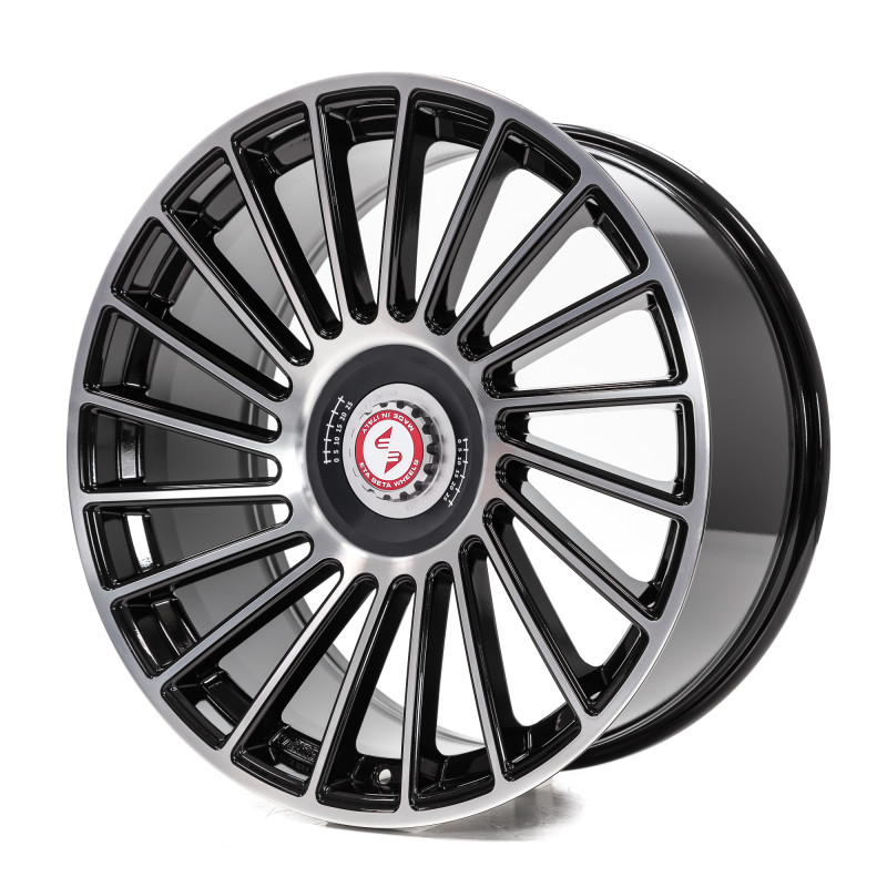 etabeta VENTI-R ZV Black shiny polish schwarz-silber