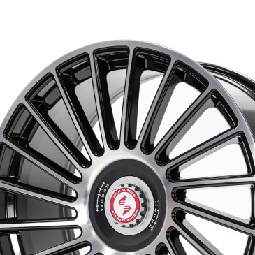 etabeta VENTI-R ZV Black shiny polish schwarz-silber