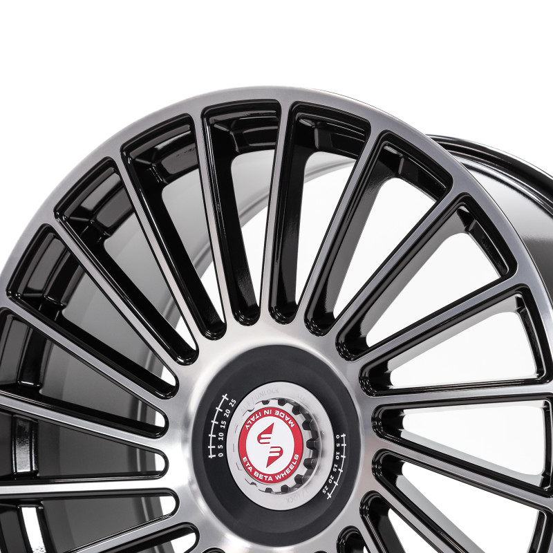 etabeta VENTI-R ZV Black shiny polish schwarz-silber