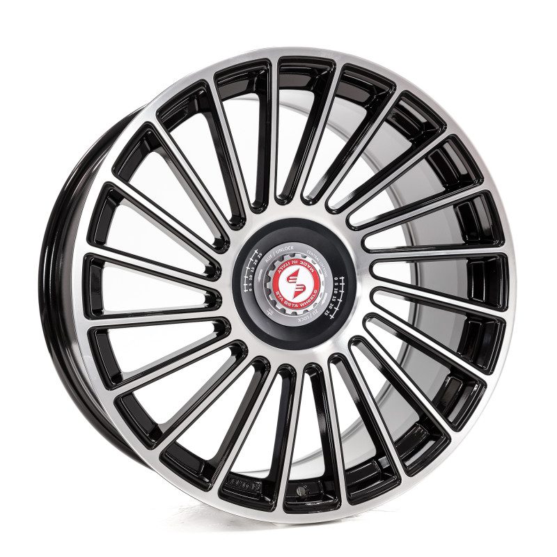 etabeta VENTI-R ZV Black shiny polish schwarz-silber