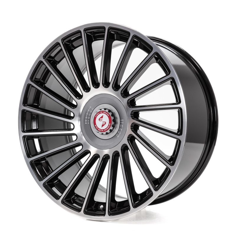 etabeta VENTI-R ZV Black shiny polish silber-silber