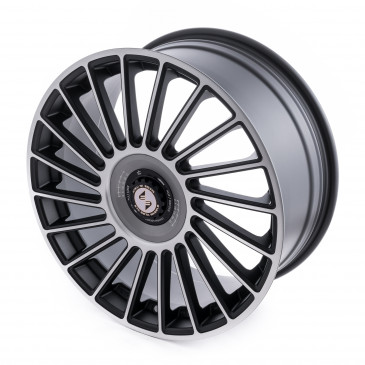 etabeta VENTI-R ZV Black matt full pol. silber-schwarz