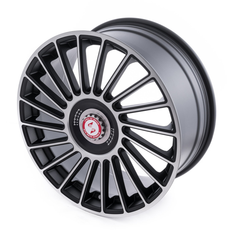 etabeta VENTI-R ZV Black matt full pol. schwarz-silber