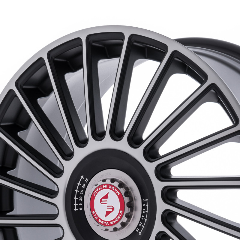 etabeta VENTI-R ZV Black matt full pol. schwarz-silber