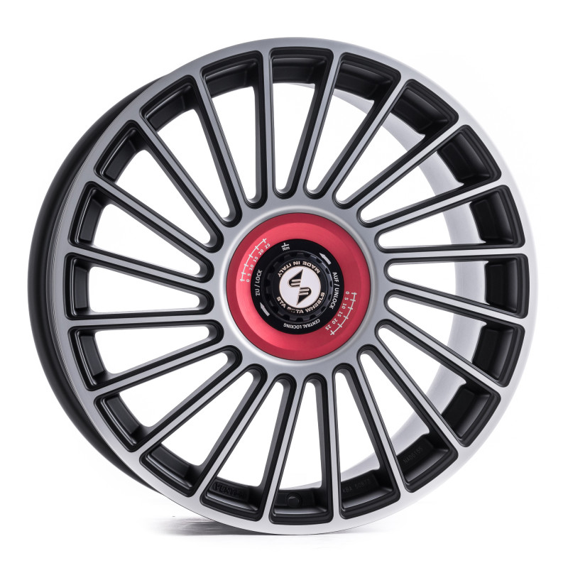 etabeta VENTI-R ZV Black matt full pol. rot-schwarz