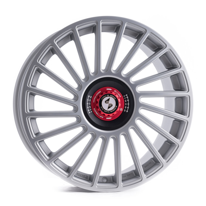 etabeta VENTI-R ZV Silver matt full pol schwarz-rot
