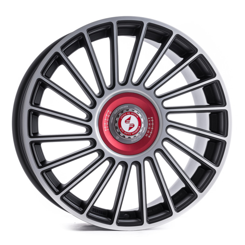 etabeta VENTI-R ZV Black matt full pol. rot-silber