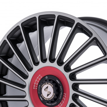 etabeta VENTI-R ZV Black matt full pol. rot-schwarz