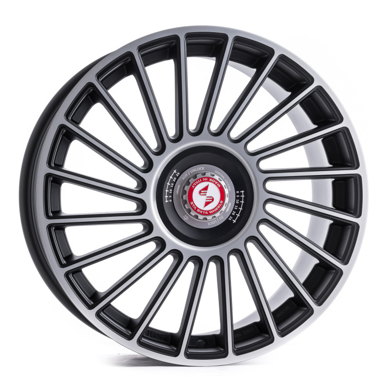 etabeta VENTI-R ZV Black matt full pol. schwarz-silber