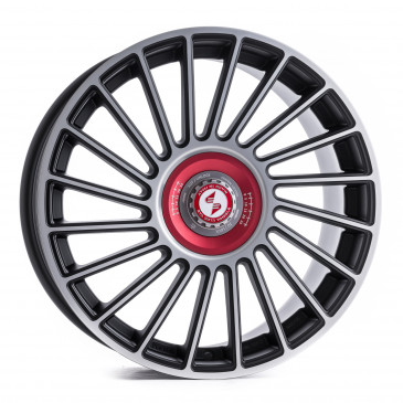 etabeta VENTI-R ZV Black matt full pol. rot-silber