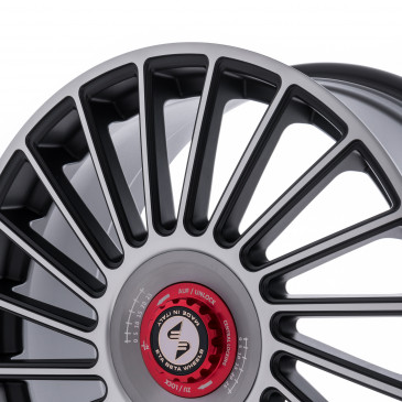 etabeta VENTI-R ZV Black matt full pol. silber-rot