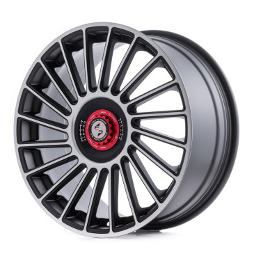 etabeta VENTI-R ZV Black matt full pol. schwarz-rot