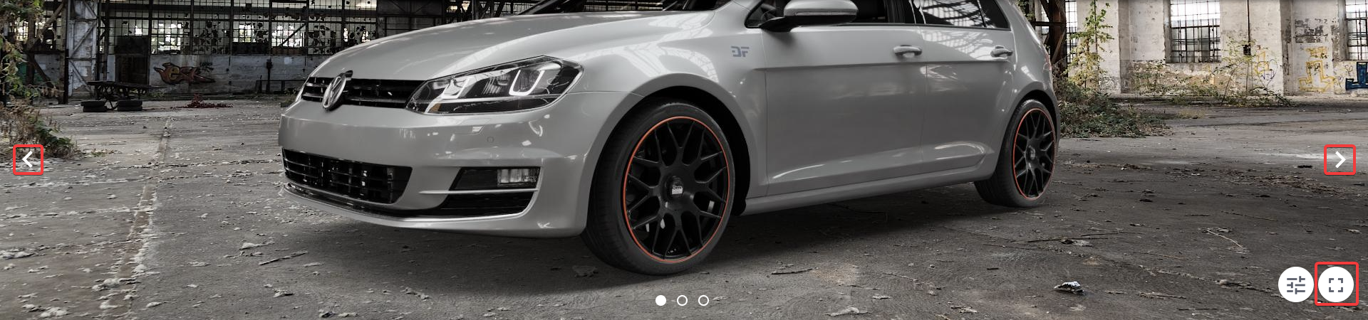 3D Felgenkonfigurator Felgen am Auto in verschiedenen Perspektiven anschauen