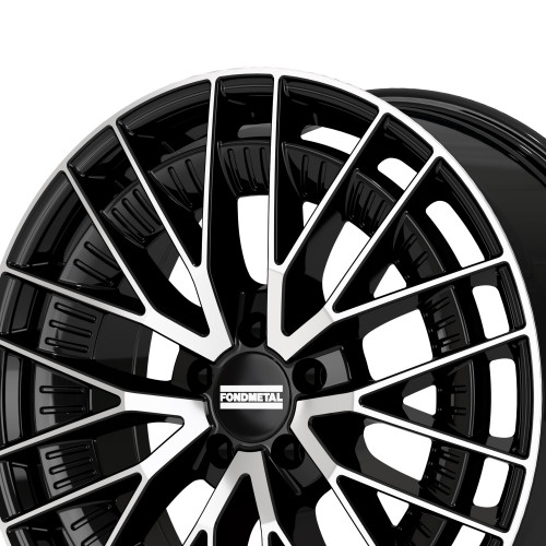 Fondmetal KARI GLOSSY BLACK MACHINED