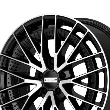 Fondmetal KARI GLOSSY BLACK MACHINED