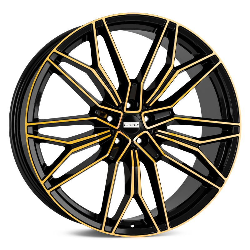 Fondmetal STC-23 BLACK CLEARCOAT GLOSSY GOLD MACHINED