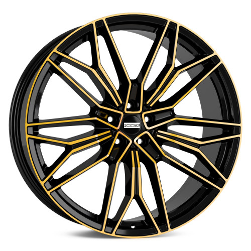 Fondmetal STC-23 BLACK CLEARCOAT GLOSSY GOLD MACHINED