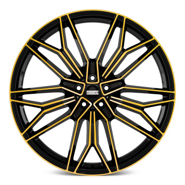 Fondmetal STC-23 BLACK CLEARCOAT GLOSSY GOLD MACHINED